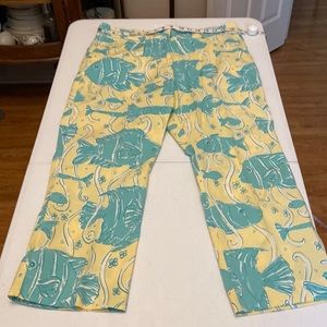 White Label Lilly Pulitzer cropped pants size 12